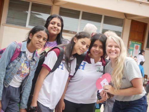 Hands and feet of Jesus – church group from Michigan serving Honduran children.